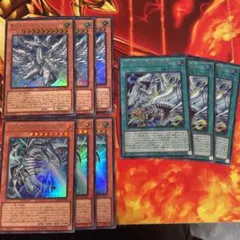 ブルーアイズ 新規各3枚 白き幻獣－青眼の白龍 ドラゴン・導きの呼笛 遊戯王