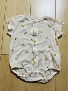 みかん　ロンパース　ワッフル
