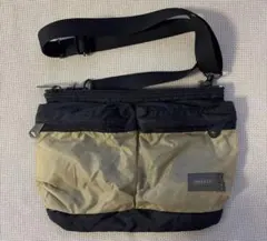 【PORTER×BEAMSコラボ】サコッシュ　黒×カーキ