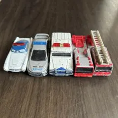ミニカー 5台セット パトカー 救急車 消防車