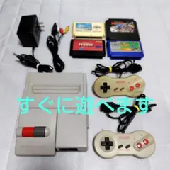 【動作確認済】ニューファミコン　本体　ソフト　セット　②