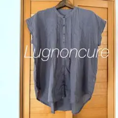 【Lugnoncure】ルノンキュール 五分袖 シャツ トップス プリーツ