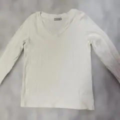 BAYFLOW ホワイト Vネック サイズ３