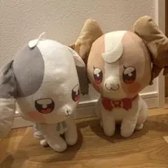 わんだふるぷりきゅあ　こむぎ、大福　ぬいぐるみ約30cm