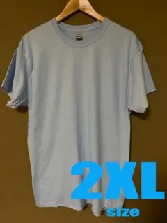 GILDAN ギルダン 無地 6oz 2XL ライトブルー 水色 Tシャツ 半袖