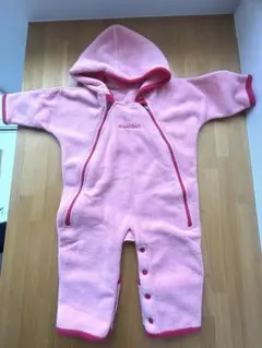 モンベル ベビーポーラーブランケット フリース ロンパース 50-70 ピンク