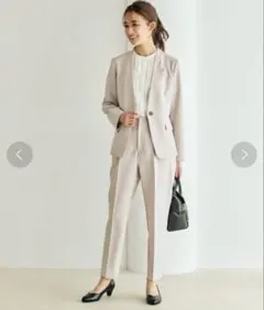 grove ストレッチテーパードパンツ L