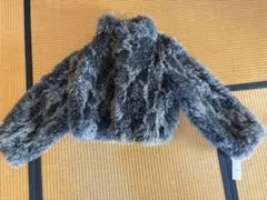 dazzlin カールエコーファーブルゾン　チャコールグレー