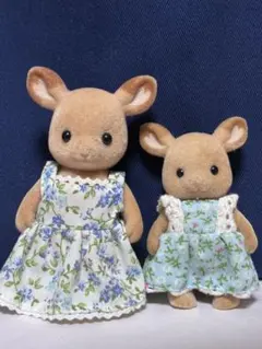 シルバニアファミリー シカ 鹿 ファミリー お母さんと女の子 旧 廃盤