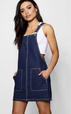 boohoo デニムドレス　サロペット