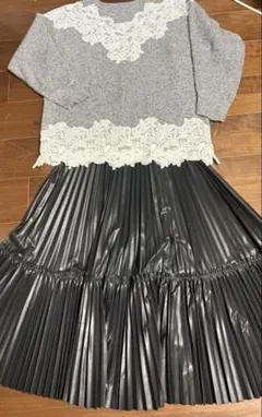 diagram ニット　スカート2点