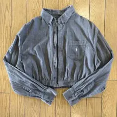 Ralph Lauren リメイク 長袖シャツ 古着 グレー Mサイズ