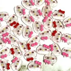 キティ サンリオ クリアラメ ネイルパーツ【スプーン1杯分 ネイルパーツ】キャラ