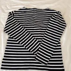 SAINT JAMES ストライプ 長袖Tシャツ　黒