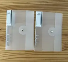 【セリア Seria 6リングバインダー フロスト 2個セット】