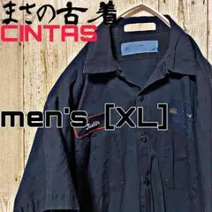 AW-1［CINTAS］ワークシャツ　ワッペン　men's［XL］のサムネイル