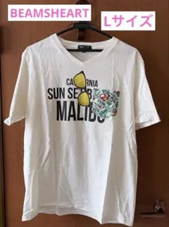 BEAMS HEART メンズTシャツ Lサイズ 白地