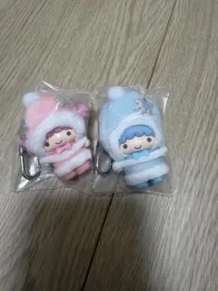 サンリオ　ちびっとも　キキララ　雪の精キーホルダー