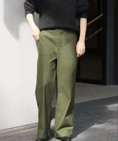 ジャーナルスタンダードレリューム　ワイドベイカーパンツ　カーキ　34