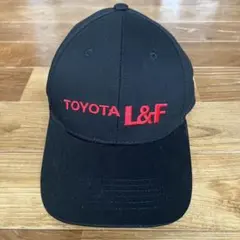 未使用 TOYOTA L&F 刺繍ロゴ キャップ ブラック フリーサイズ トヨタのサムネイル