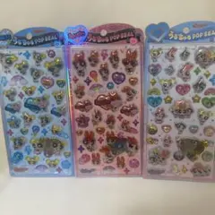 パワーパフガールズ うるちゅるポップシール パワパフ 3種　正規品