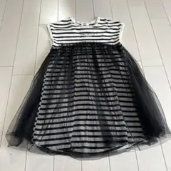 BREEZE ストライプ ノースリーブワンピース 130