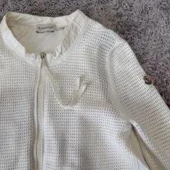 MONCLER Maglia メッシュカーディガン レディース ホワイト系 XS