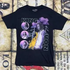 King Von ラップTシャツ ヒップホップ フォトプリントTシャツ M 黒のサムネイル