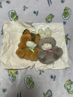 あの頃のともだちぬいぐるみカプセル玩具2 リス うさぎ