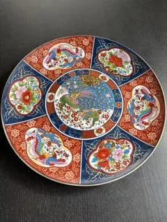 有田焼　伊万里焼孔雀模様大皿