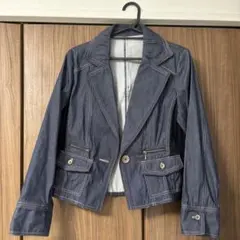 ILPRESENTE デニムジャケット ショート丈 ステッチデザイン Mサイズ