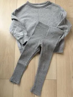 GUトレーナー　レギンスタイツ　グレー　100cm