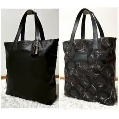 美品✨　コーチ　トートバッグ　レザー　リバーシブル　迷彩　大容量　黒 コーチ(COACH)|リバーシブルトート|HARDOFFオフモール（オフモ