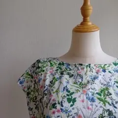 花柄カットソー 大きいサイズのサムネイル