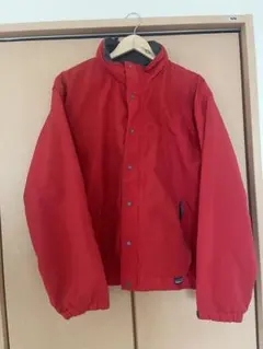 Patagonia レッド ナイロンジャケット裏地フリース