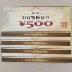 ヤマダ電機　４枚　YAMADA HLDGS お買物優待券 4枚セット