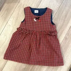 hana様　familiar チェック柄 ジャンバースカート