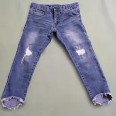 グローバルワーク Lサイズダメージデニムパンツ