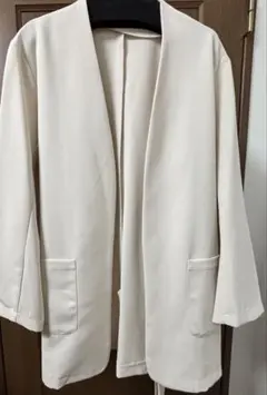 titivate ノーカラージャケット M アイボリー