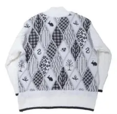 2020AW rurumu: mix pattern knit pullover