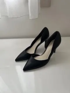 RANDA 黒 ポインテッドトゥ ハイヒール