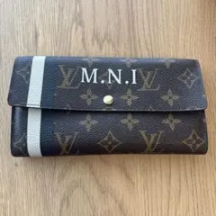 Louis Vuitton 長財布 ブラウン/ホワイト