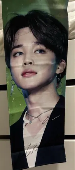 BTS バンタン ジミン スローガンタオル ジッパー付き