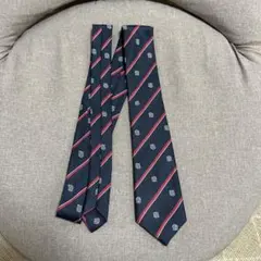 【新品未使用】BODYLINEストライプ柄 ネクタイ（紺×赤）スクール風デザイン