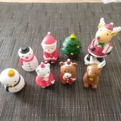 クリスマス置物　雑貨　8点　未使用