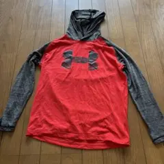 Under Armour YMD フード付きパーカー 赤/グレー