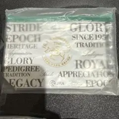 新品★JRA アニバーサリー　ミニ馬券チャーム付きクリアポーチ