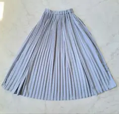 RHC ロンハーマン プリーツ ロングスカート ライト ブルー