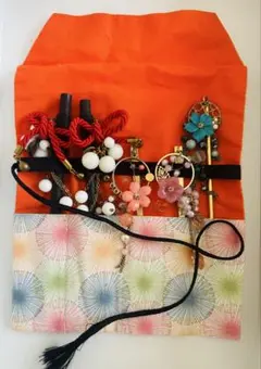 かんざし・髪飾り5本セット 収納袋付き