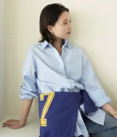 SLOBE IENA 棉麻レギュラーシャツ